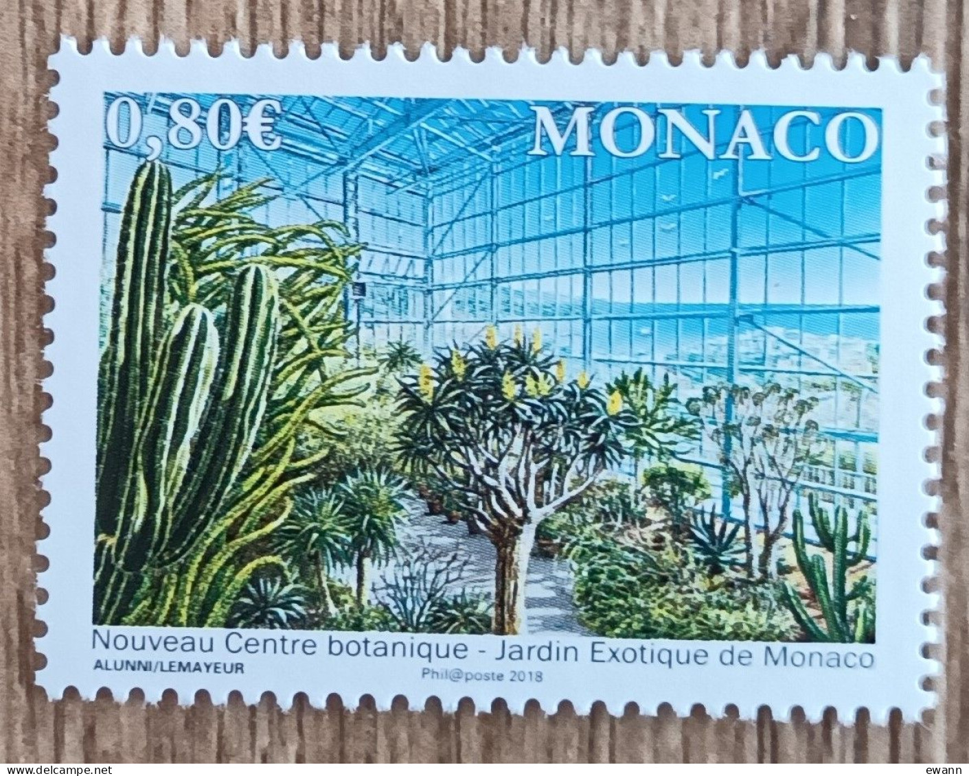 Monaco - YT N°3137 - Nouveau Centre Botanique Du Jardin Exotique De Monaco - 2018 - Neuf - Unused Stamps