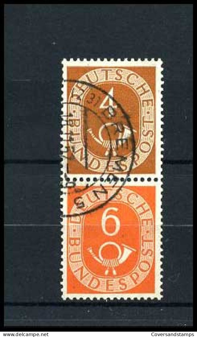 Bundespost - S1 (Mi 124 + 126)  Gest / Obl / Used - Used Stamps