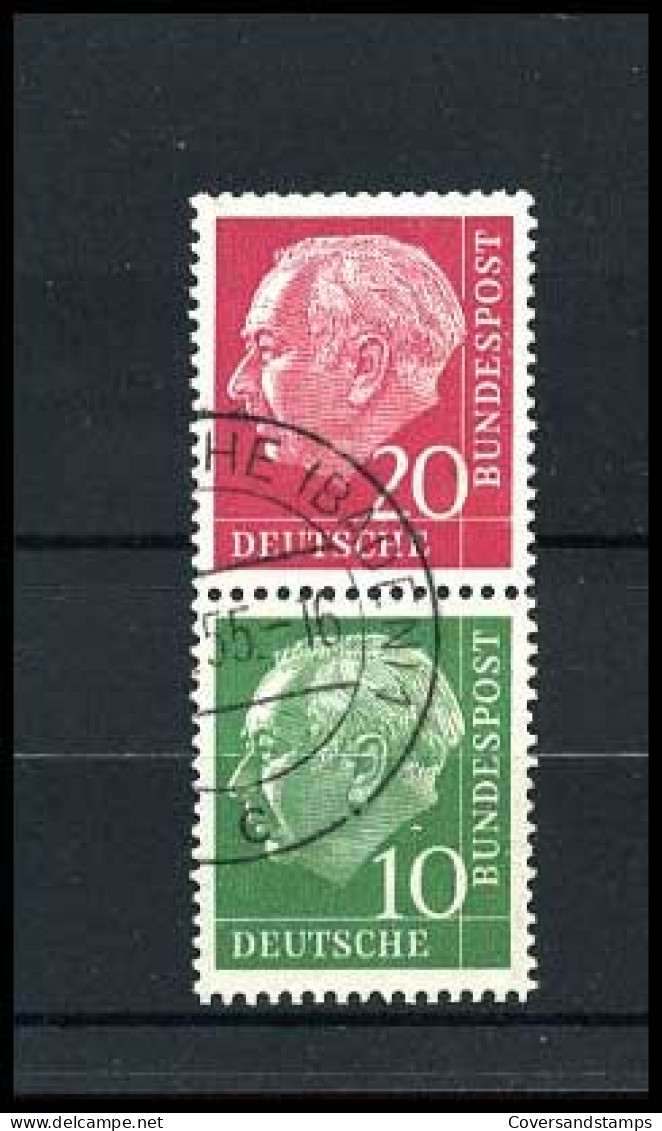 Bundespost - S33 (Mi 185X + 183X)  Gest / Obl / Used - Used Stamps