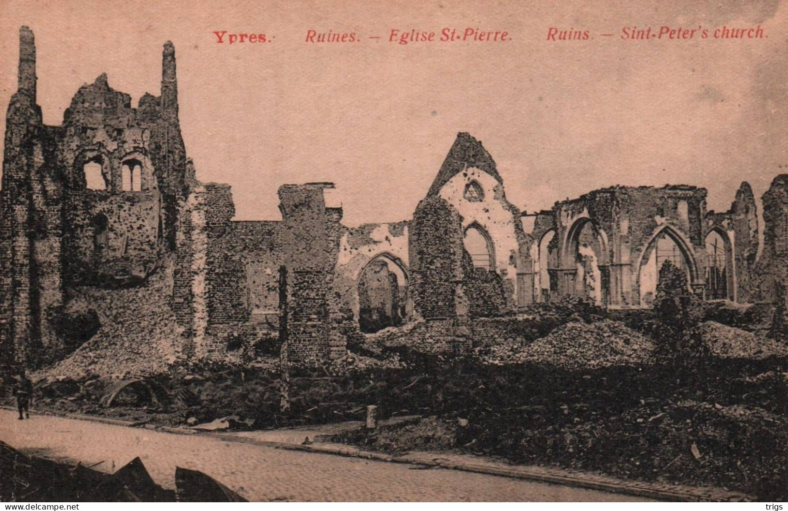 Ypres (Ruines) - Église St. Pierre - Ieper