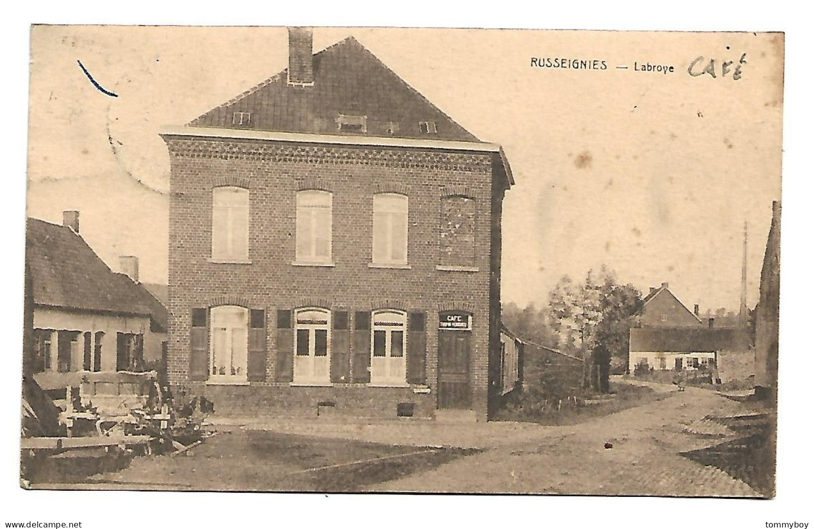 CPA Russeignies - Labroye " Café Turpin-Verdonck - Kluisbergen