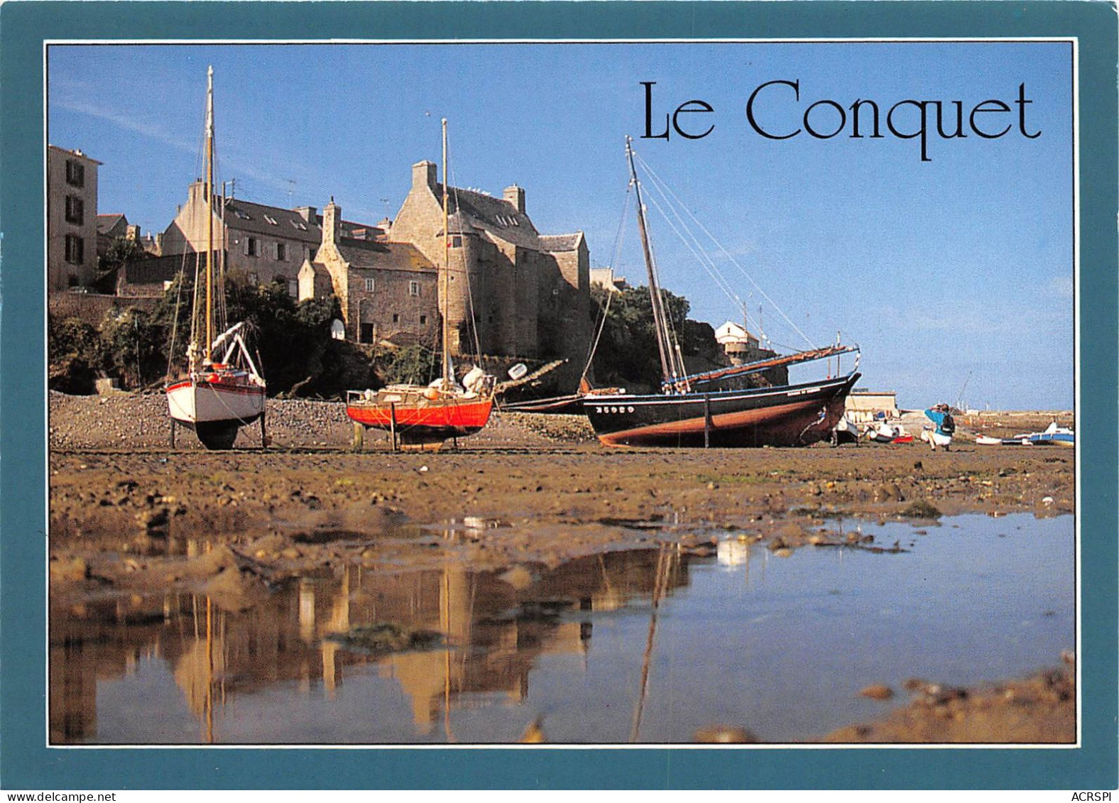 LE CONQUET Konk Maree Basse Dans L Arriere Port 1(scan Recto-verso) MA416 - Le Conquet