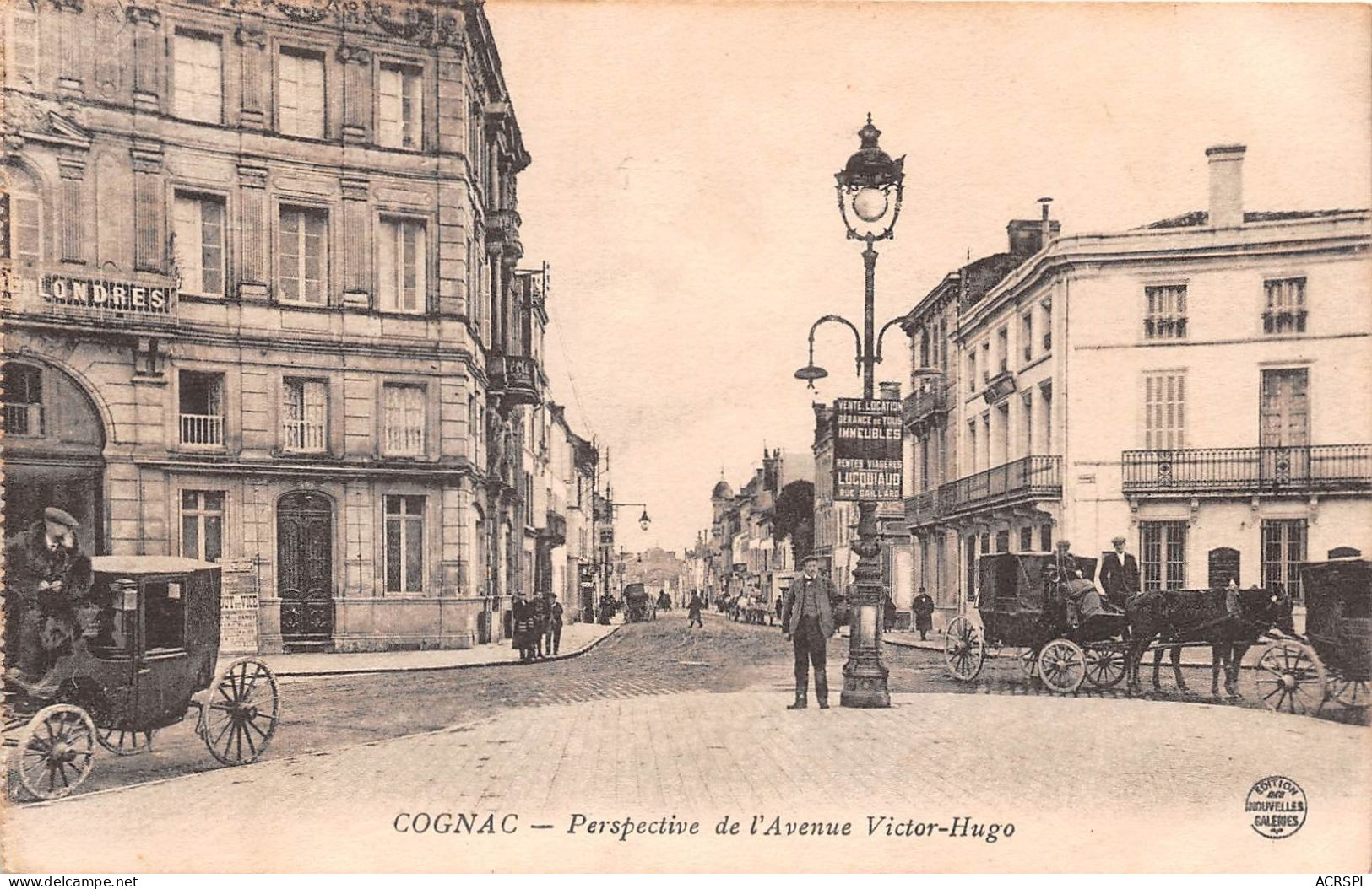 COGNAC Perspective De L Avenue Victor Hugo 20(scan Recto-verso) MA409 - Cognac