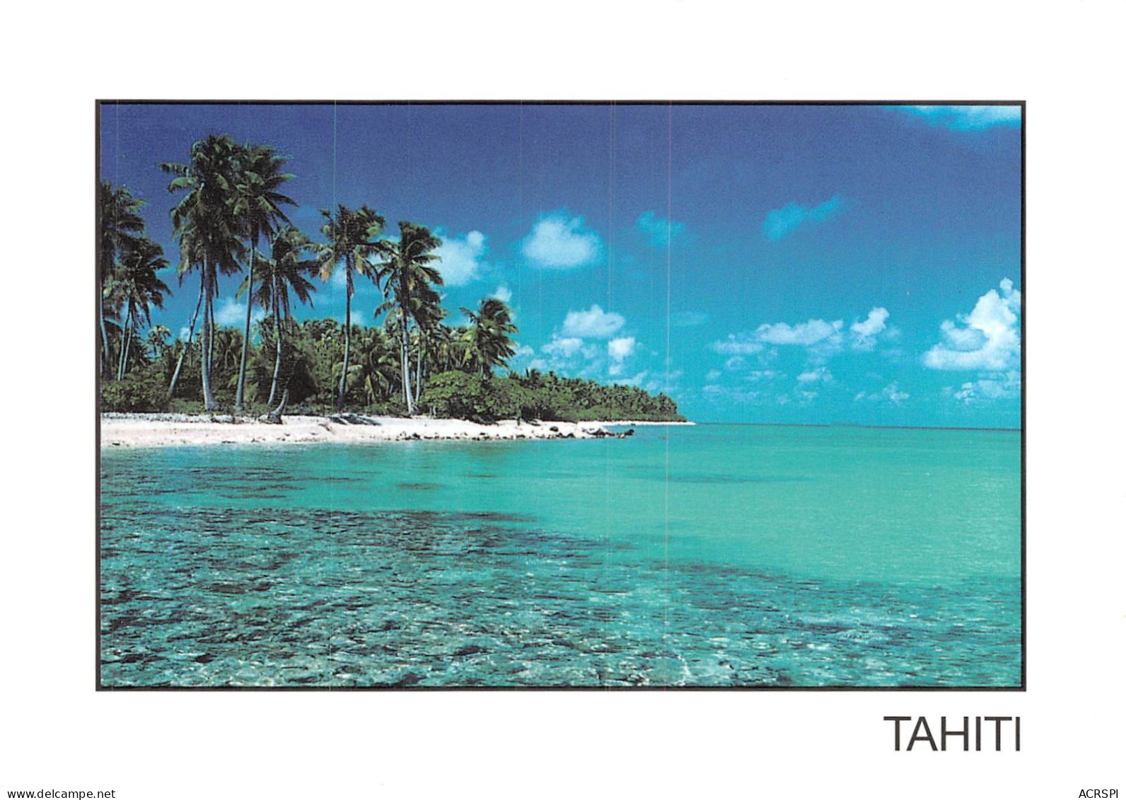 TAHITI Voyage Vers Le Sud Vue De Polynesie Atoll De Rangiroa 11(scan Recto-verso) MA450 - Polynésie Française
