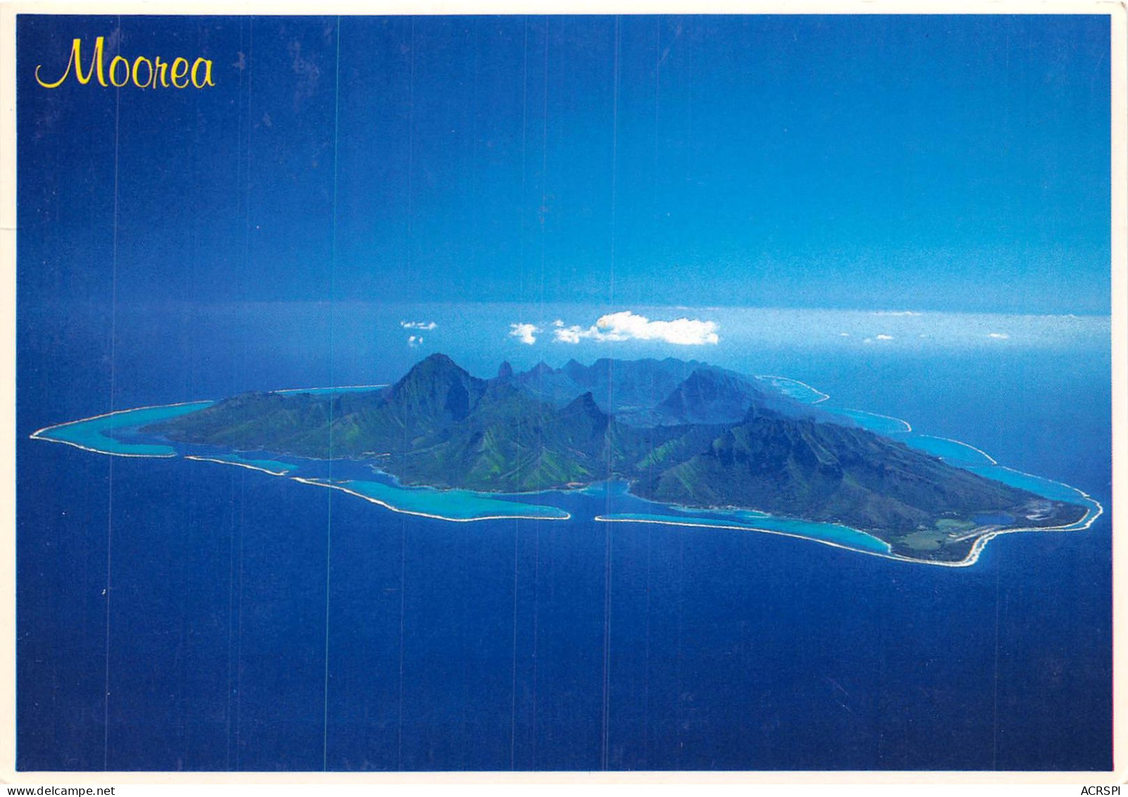 TAHITI Vue Aerienne De L Ile De MOREA 9(scan Recto-verso) MA450 - Polynésie Française