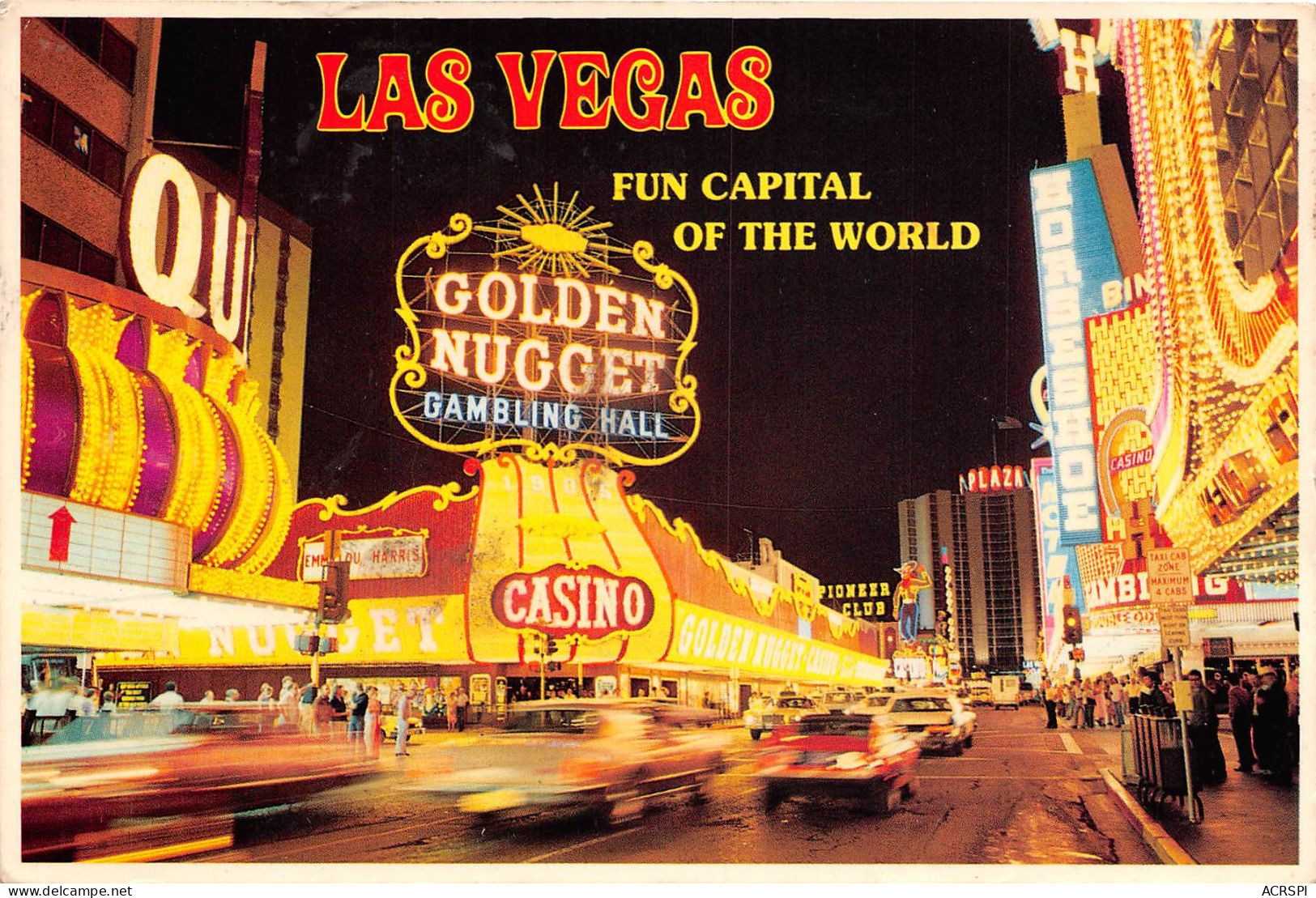 LAS VEGAS NEVADA The Golden Nugget One Of The Best Known Casinos On The Heart 5(scan Recto-verso) MA434 - Las Vegas