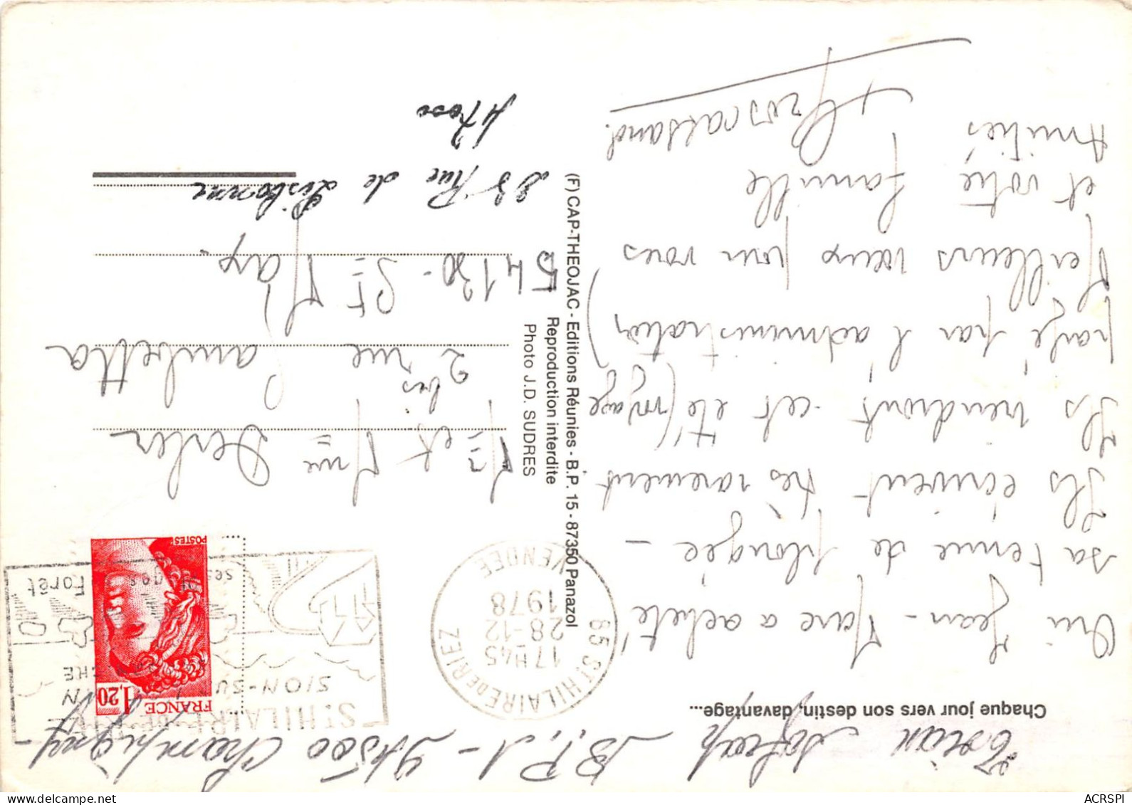 Chaque Jour Vers Son Destin Davantage 6(scan Recto-verso) MA429 - Artesanal