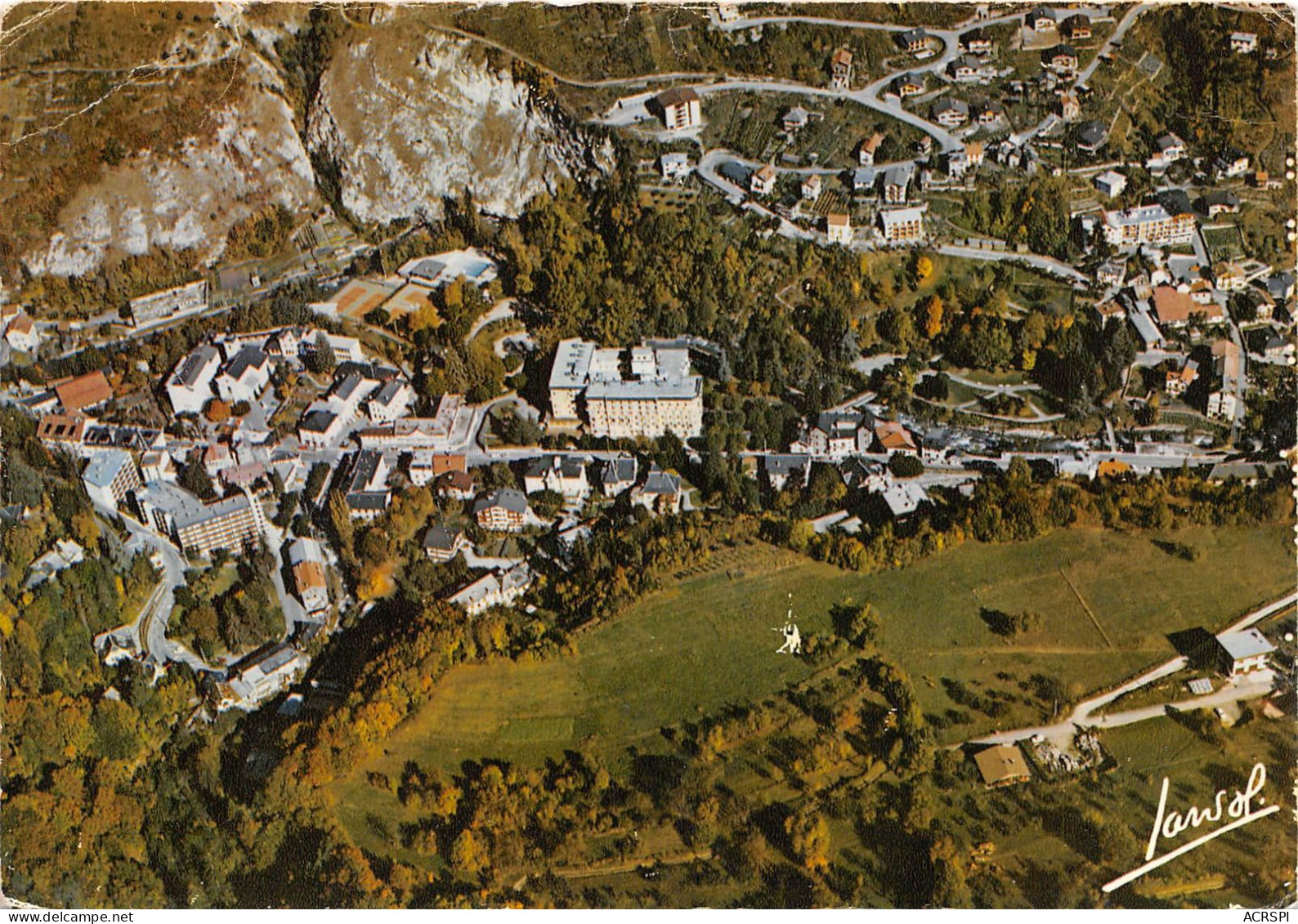 BRIDES LES BAINS Vue Generale Aerienne De La Station Alt 572m 14(scan Recto-verso)MA467 - Brides Les Bains