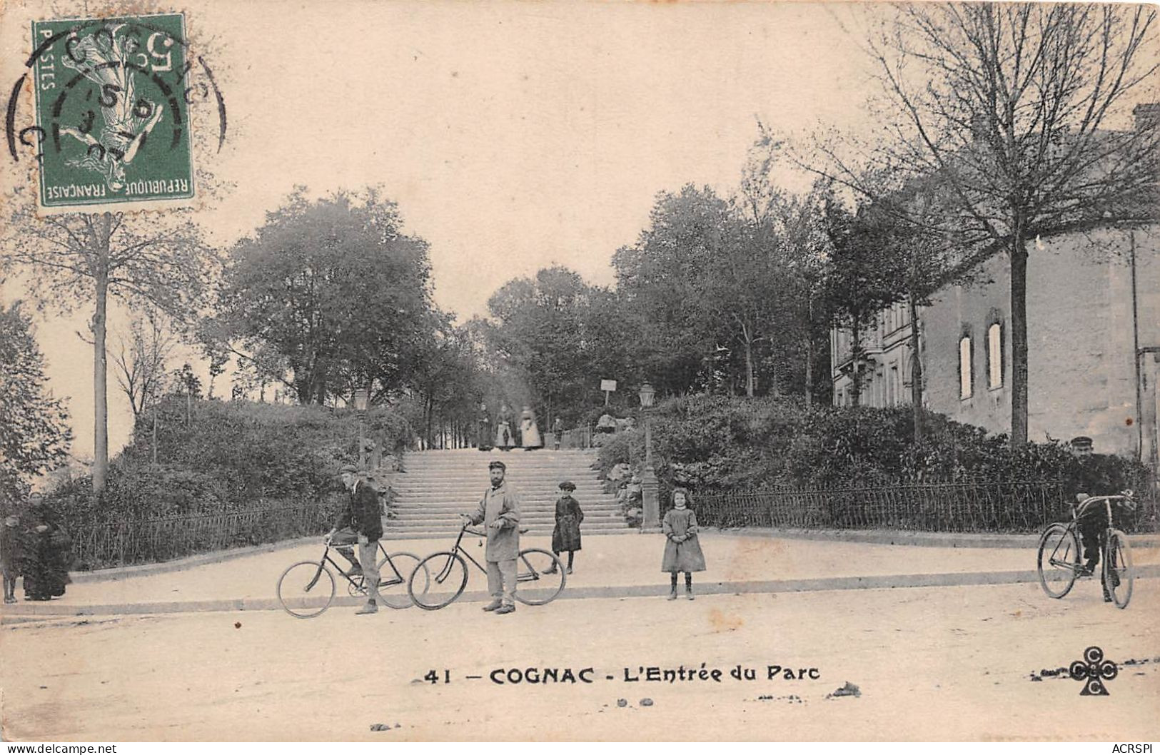 COGNAC Entree Du Parc 9(scan Recto-verso) MA463 - Cognac