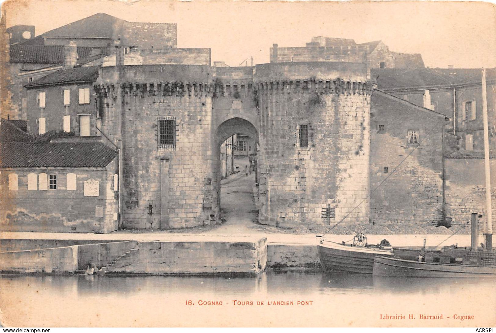 COGNAC Tours De L Ancien Pont 6(scan Recto-verso) MA463 - Cognac