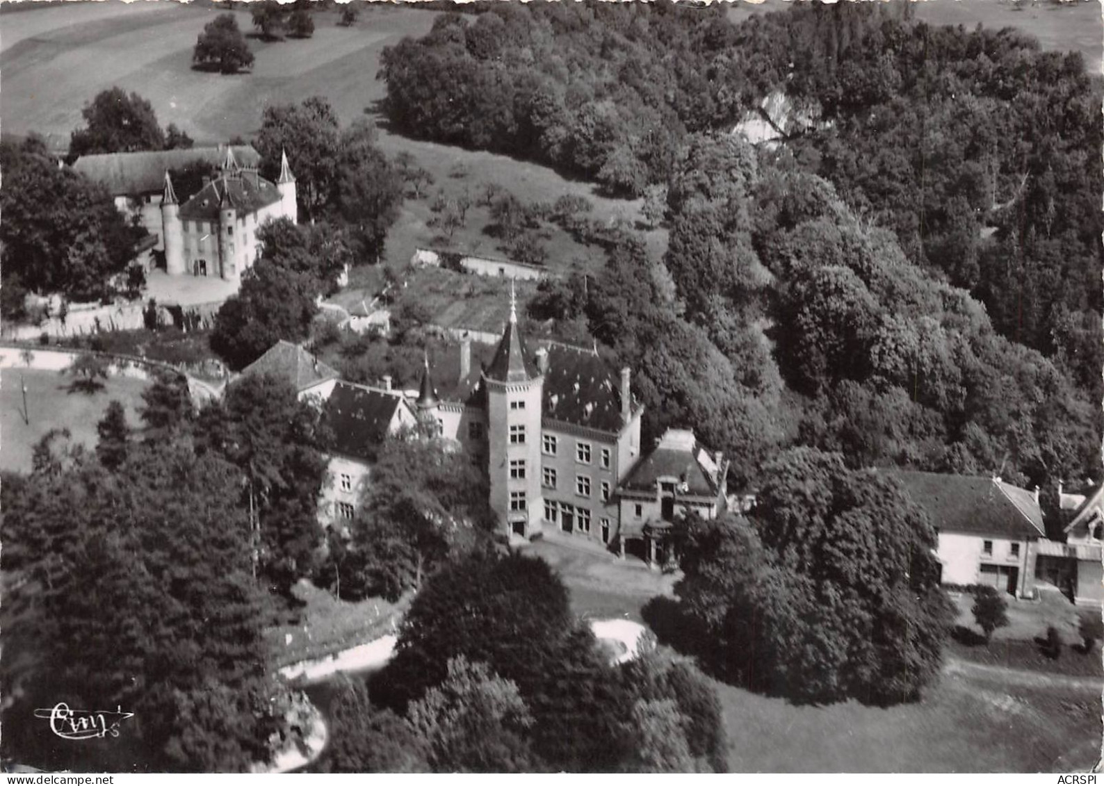 ST GEOIRE EN VALDAINE Chateaux De Clermont Et De La Rochette Vue Aerienne 25(scan Recto-verso) MA459 - Saint-Geoire-en-Valdaine