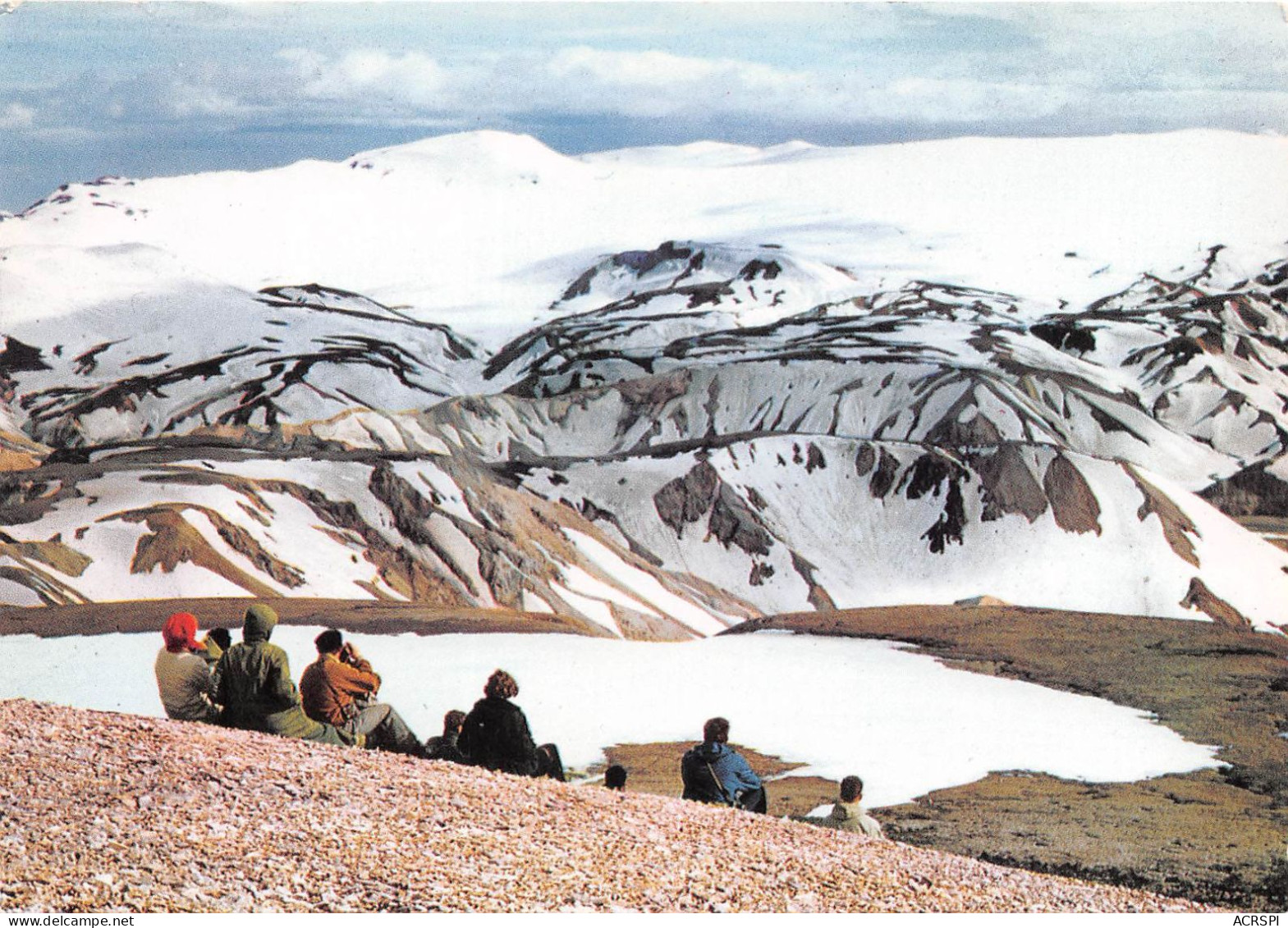 ISLANDE The Glacier Torfajokull Near The Hot Spring Region Of Landmannalaugar South Iceland 4(scan Recto-verso) MA497 - Iceland