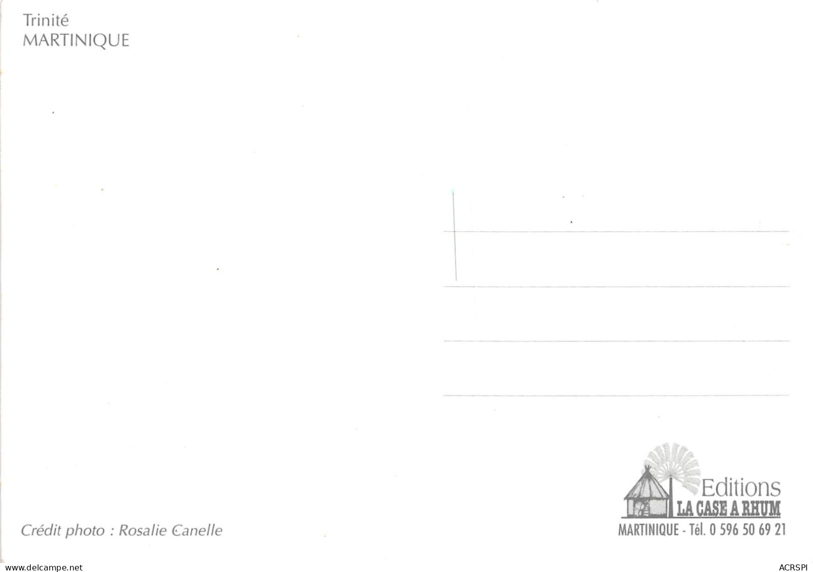 MARTINIQUE La Trinite Nord Atlantique  20(scan Recto-verso) MA491 - La Trinite
