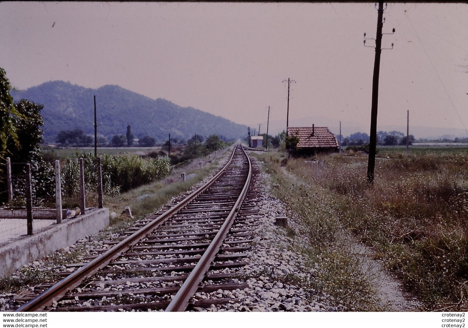 Photo Diapo Diapositive TRAIN Signaux Signalisation BIF De PERTUIS 1973 VOIR ZOOM - Diapositives