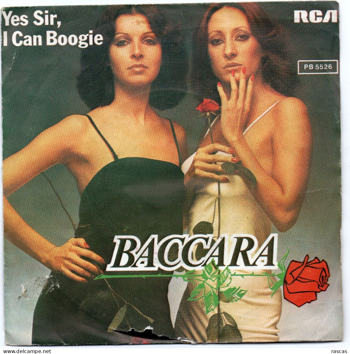 DISQUE VINYL 45 T DU DUO DE CHANTEUSES ESPAGNOLES BACCARA - YES SIR, I CAN BOOGIE - Disco & Pop