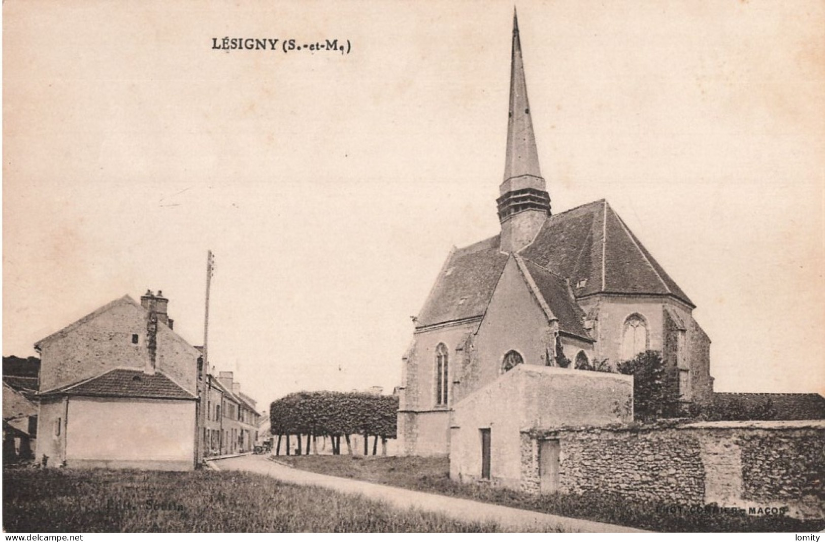 77 Lesigny église CPA - Lesigny