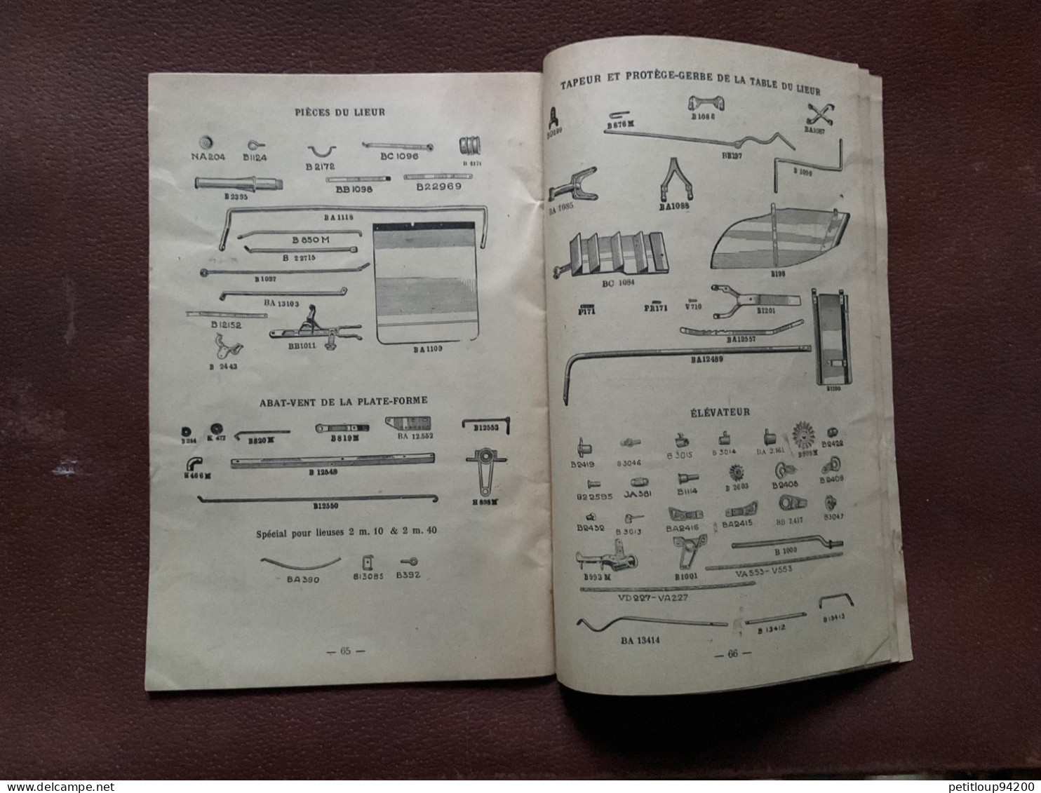 Catalogue DEERING  Moissonneuse Lieuse a Chevaux No 5 INSTRUCTIONS