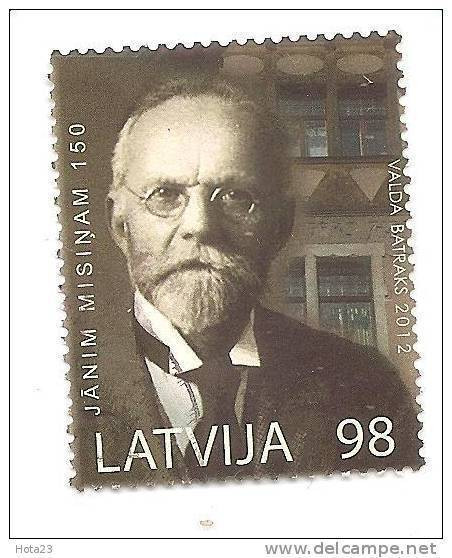 Latvia 2012 Janis Misins - 150 Years Latvian  Bibliographer, LIBRARY -  (0) USED - Letonia