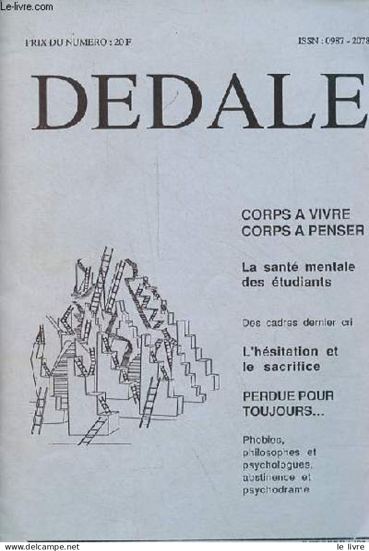 Dedale N°27 Octobre 1988 - Les Philosophes Et Les Psychologues, G.Guillec - Abstinence Dans Le Psychodrame Psychanalytiq - Otras Revistas