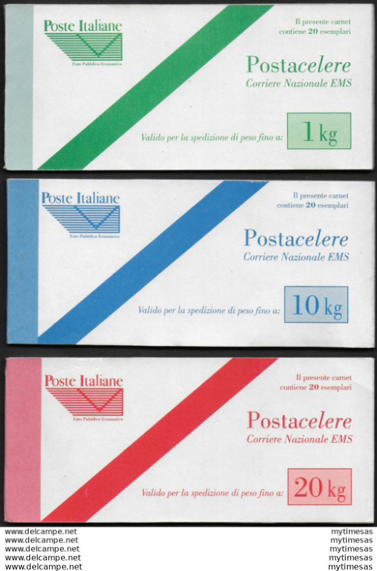 1997-98 Italia Postacelere 12 Libretti MNH Sass N. L1/9a - Autres & Non Classés