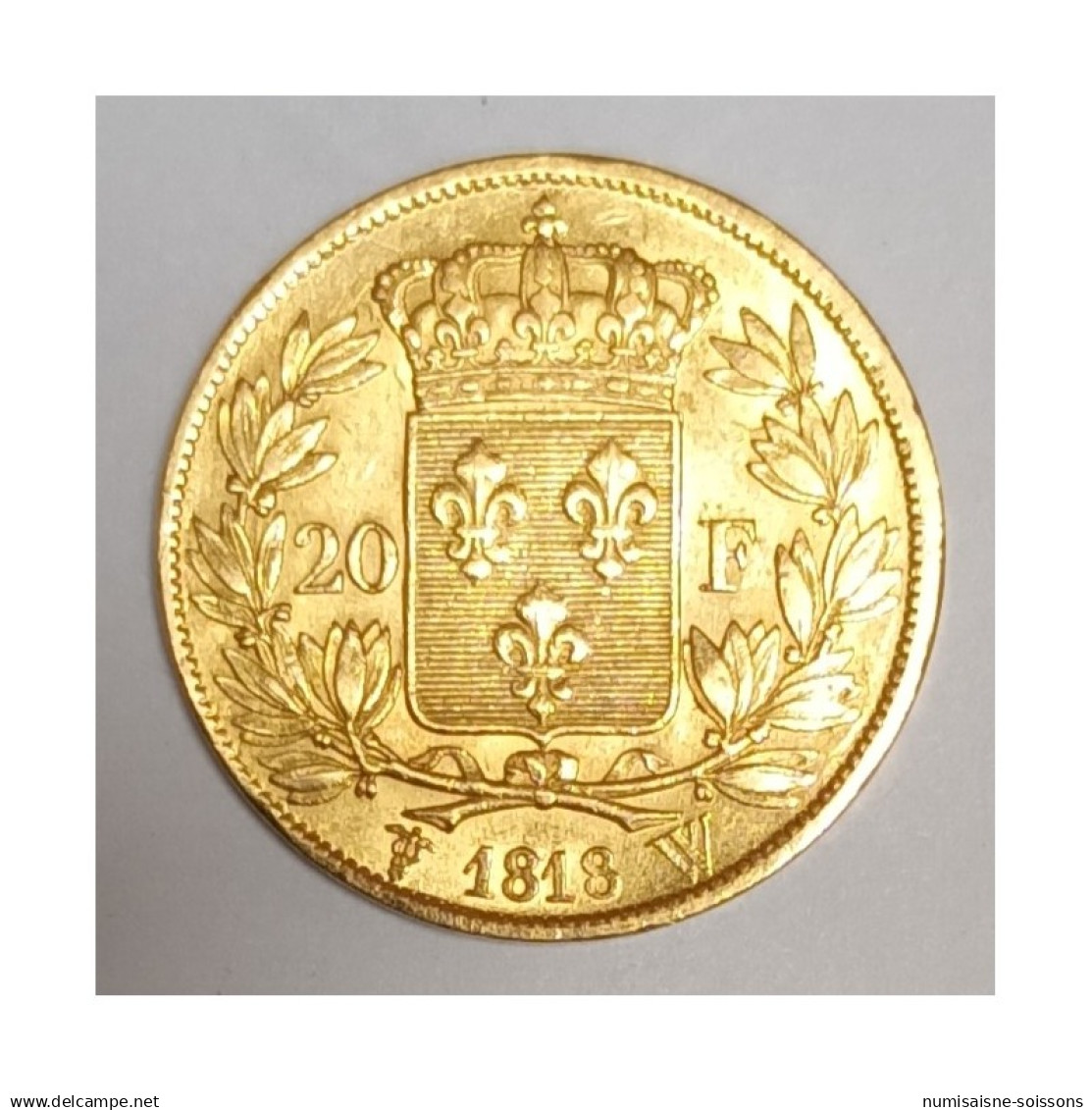 GADOURY 1028 - 20 FRANCS 1818 W - Lille - OR - LOUIS XVIII - KM 712 - TTB - 20 Francs (gold)