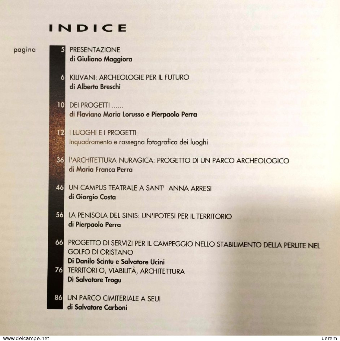 1994 Architettura Sardegna AA.VV. KILIVANI. SEI PROGETTI ARCHITETTONICI IN SARDEGNA Firenze, Alinea 1994 - Oude Boeken