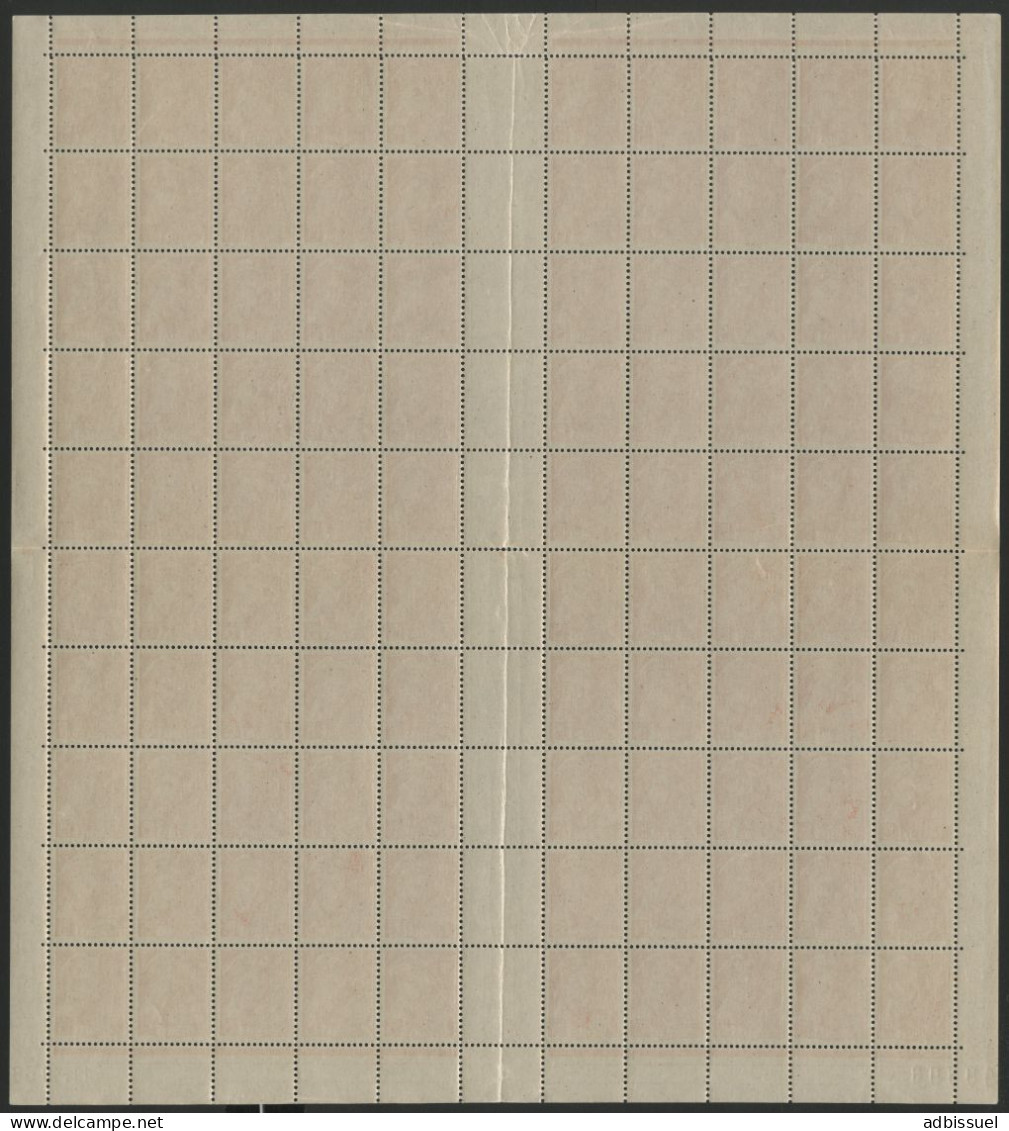 N° 408 15 Ct Vermillon Type Mercure Feuille Complète De 100 Ex Neufs ** (MNH) + Coin Daté 11/10/38 Cote 30 € Voir Suite - Feuilles Complètes