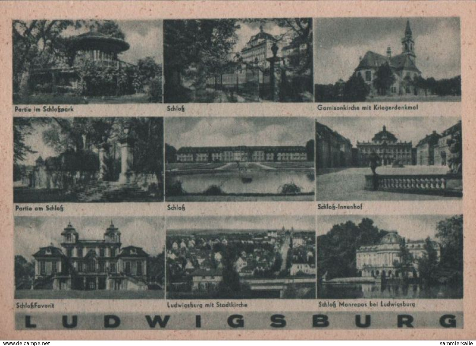 52569 - Ludwigsburg - U.a. Schloss Monrepos - Ca. 1950 - Ludwigsburg