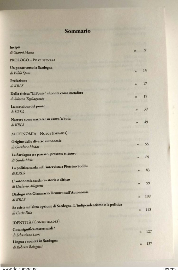 2022 Sardegna Il Ponte KRLS (a Cura Di) Sardegna 2021 A 70 Anni Dal Numero Speciale De "Il Ponte" Pisa, Pacini 2022 - Old Books