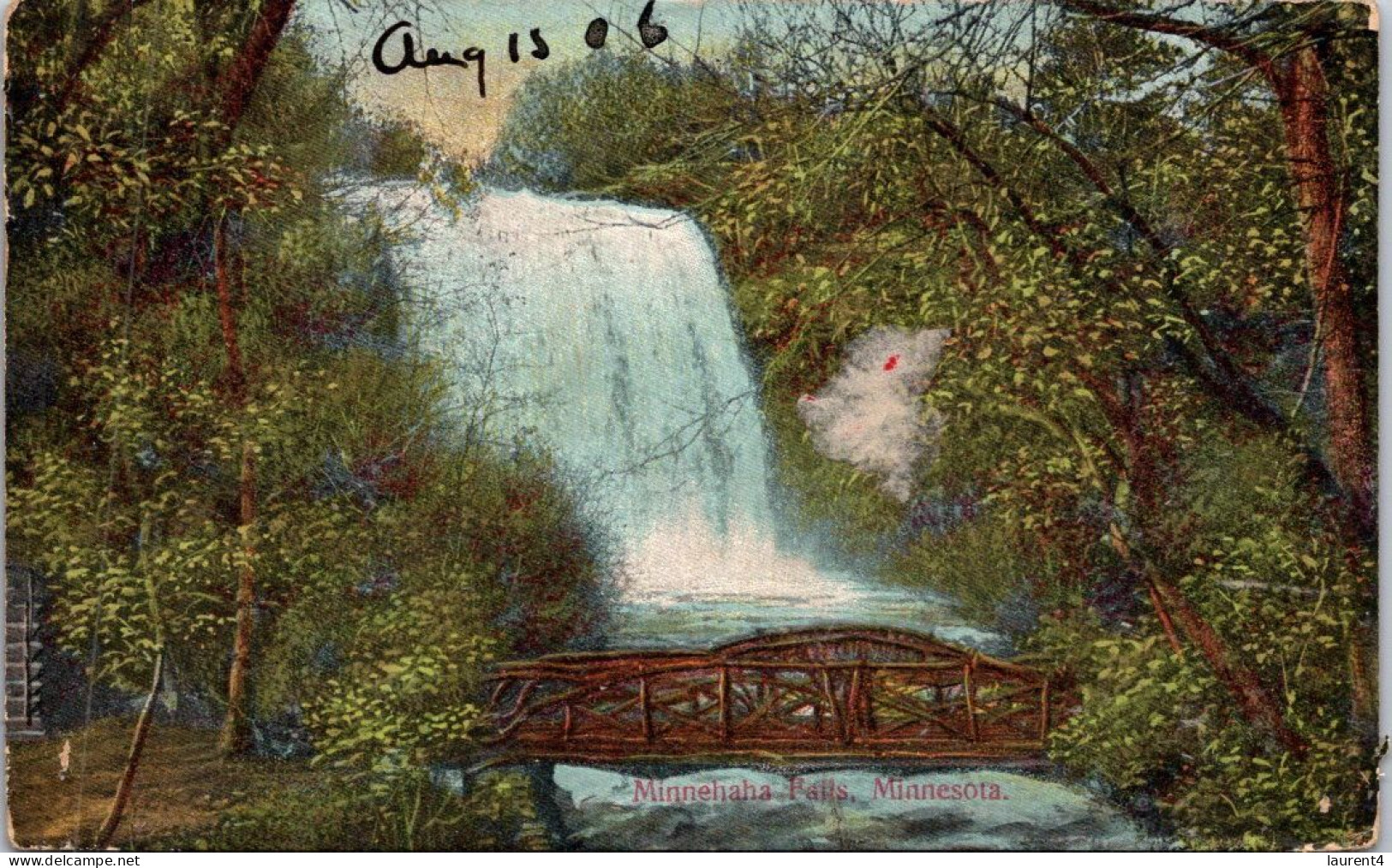 13-4-2024 (1 Z 46) VERY OLD - (posted In 1906) -  USA - Bridge ? And Minnehaha Waterfall - Ponti