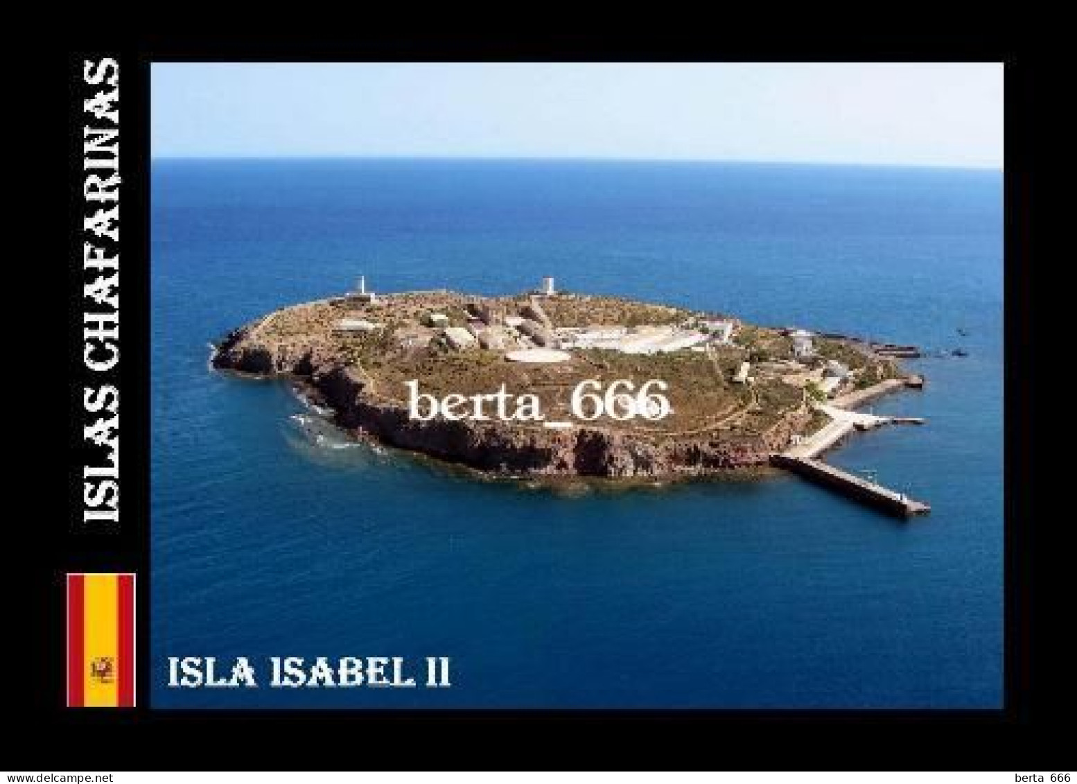 Spain Chafarinas Islands Isabel II Aerial View North Africa New Postcard - Chafarinas