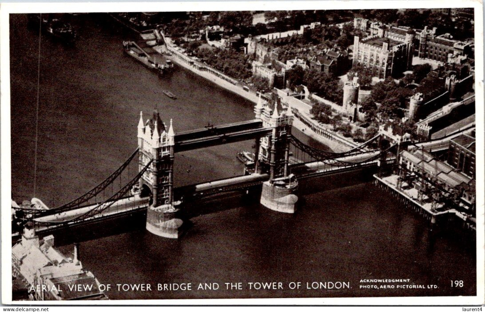 13-4-2024 (1 Z 46) VERY OLD - (not Posted) B/w - UK - Tower Bridge In London - Ponts