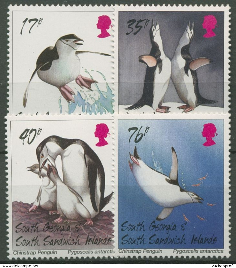 Südgeorgien 1996 Zügelpinguin 253/56 I Postfrisch - Sonstige - Ozeanien