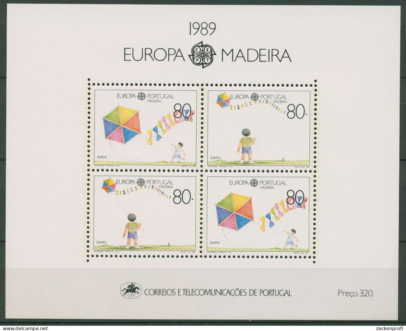 Portugal - Madeira 1989 Europa CEPT Kinderspiele Block 10 Postfrisch (C90986) - Madeira