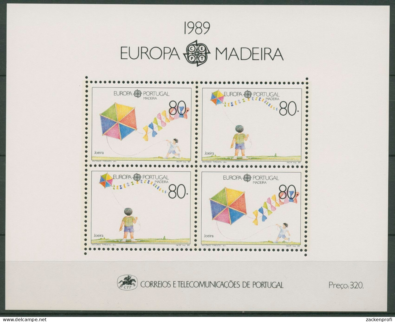 Portugal - Madeira 1989 Europa CEPT Kinderspiele Block 10 Postfrisch (C90986) - Madère