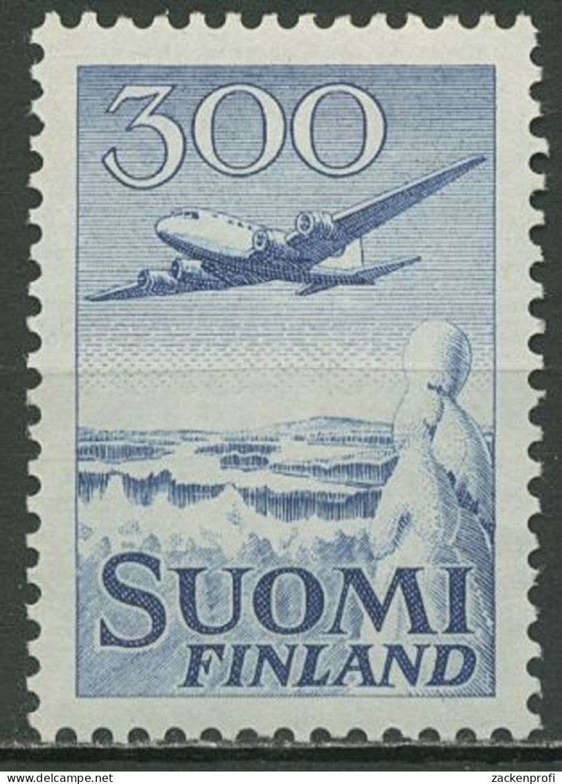 Finnland 1958 Freimarke Flugzeug Douglas DC-6 488 Postfrisch - Unused Stamps