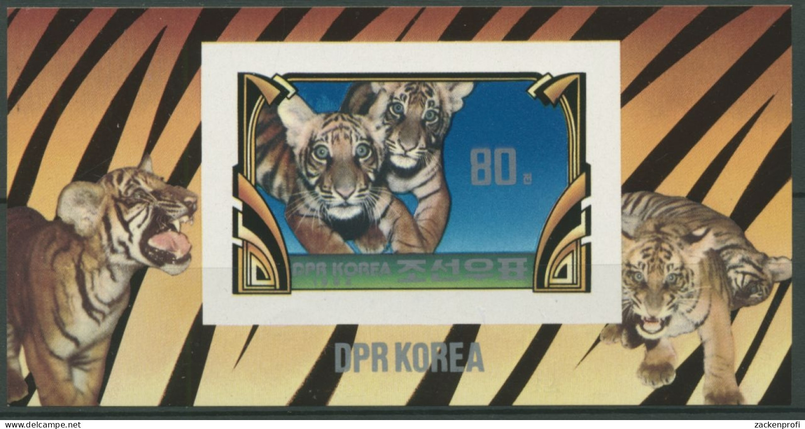 Korea (Nord) 1982 Tiger Block 116 B Postfrisch (C74694) - Corea Del Nord