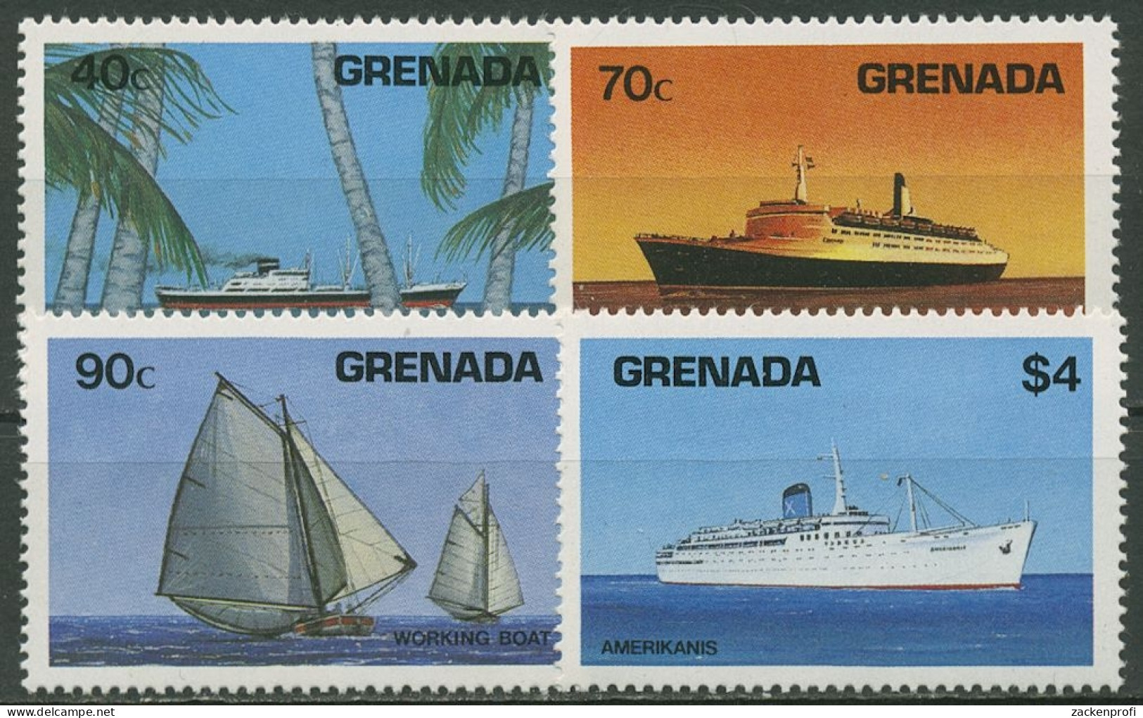 Grenada 1984 Schiffe 1307/10 Postfrisch - Grenada (1974-...)