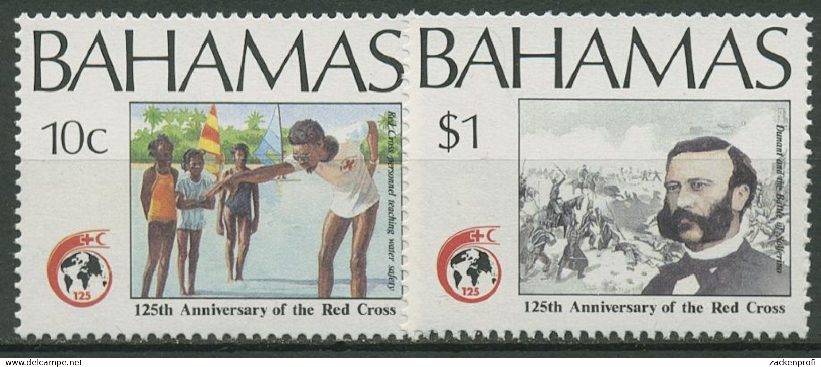 Bahamas 1989 Rotes Kreuz Henri Dunant 699/00 Postfrisch - Bahama's (1973-...)