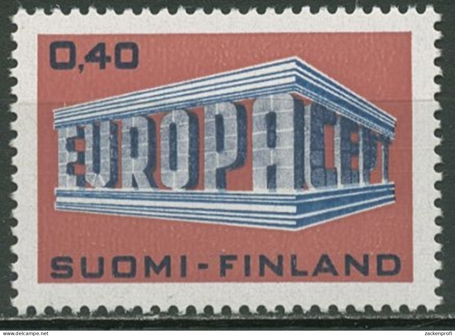 Finnland 1969 Europa CEPT Symbol Tempelform 656 Postfrisch - Ungebraucht