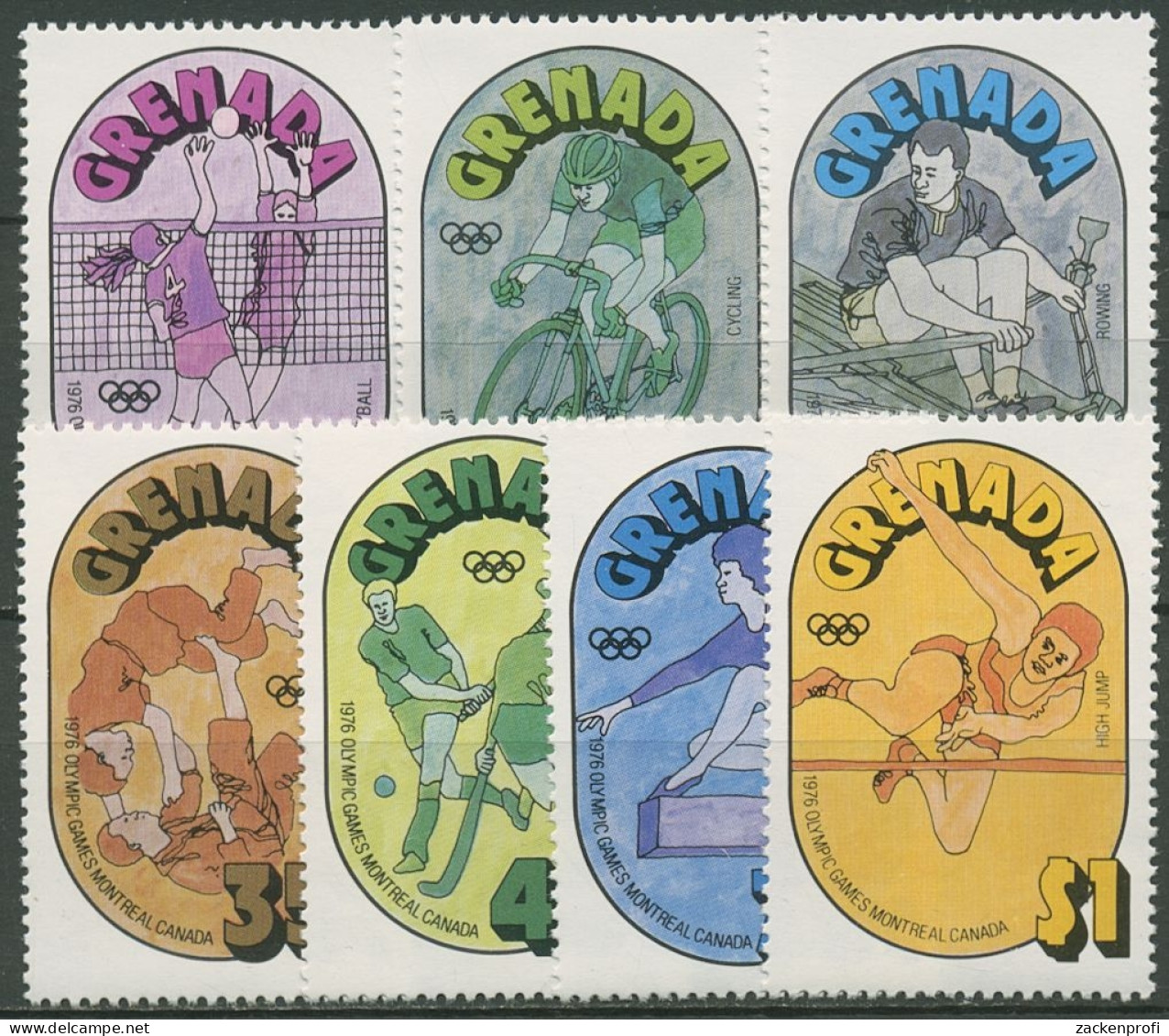 Grenada 1976 Olympia Sommerspiele Montreal 765/71 Postfrisch - Grenada (1974-...)