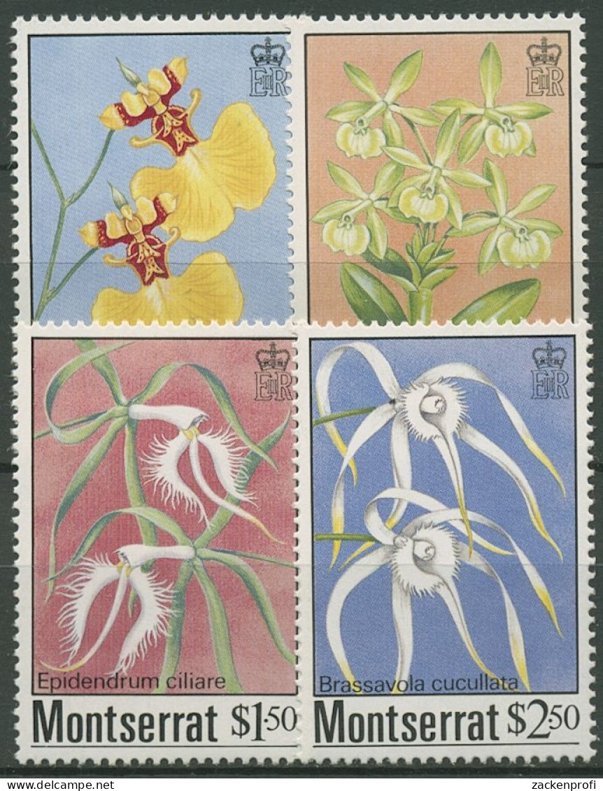 Montserrat 1985 Pflanzen Blumen Orchideen 568/71 Postfrisch - Montserrat