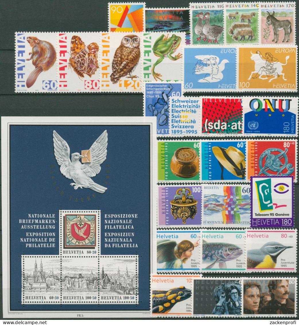 Schweiz Jahrgang 1995 Komplett Postfrisch (SG96422) - Nuevos