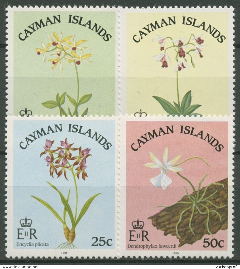 Cayman-Islands 1985 Pflanzen Blumen Orchideen 545/48 Postfrisch - Kaimaninseln