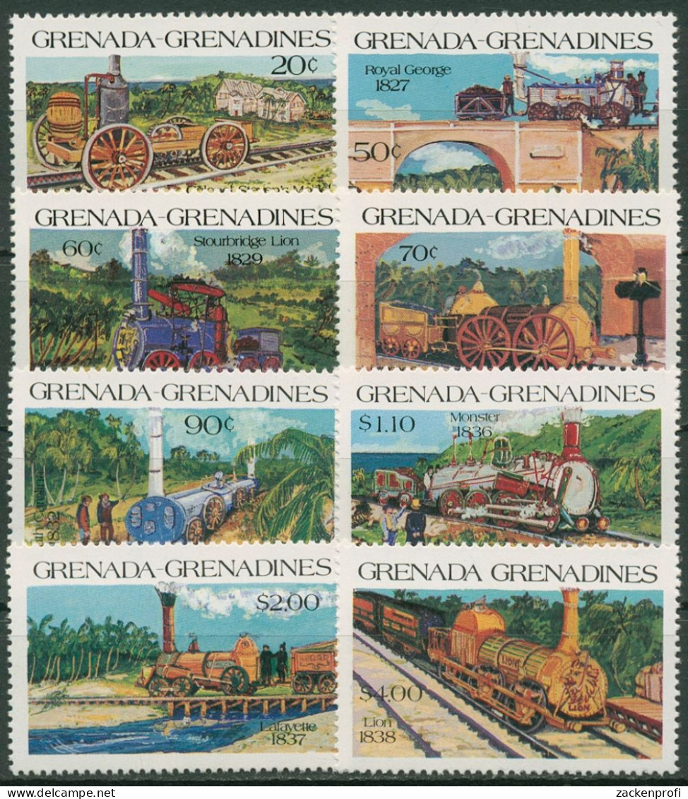 Grenada-Grenadinen 1984 Lokomotiven 629/36 Postfrisch - Grenade (1974-...)