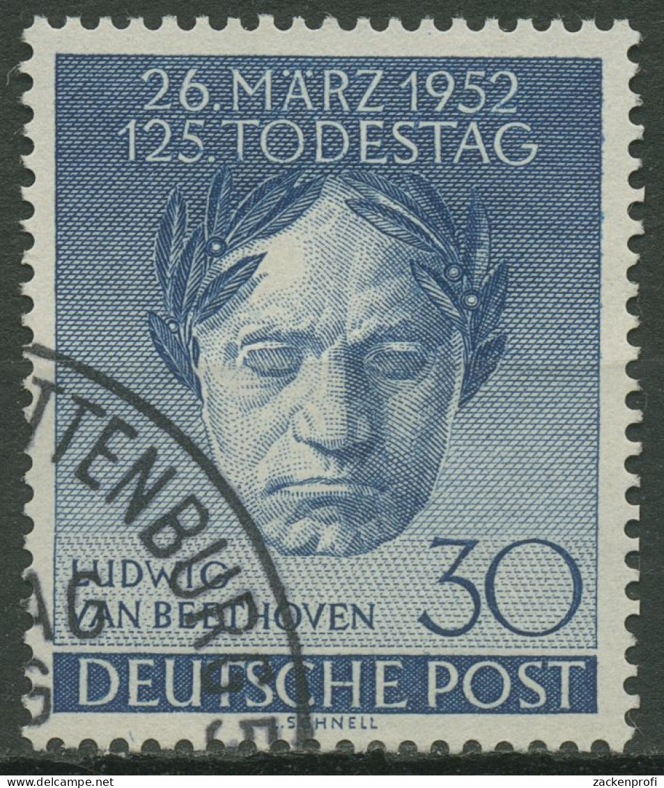 Berlin 1952 125. Todestag Von Ludwig Van Beethoven 87 Mit BERLIN-Stempel - Used Stamps