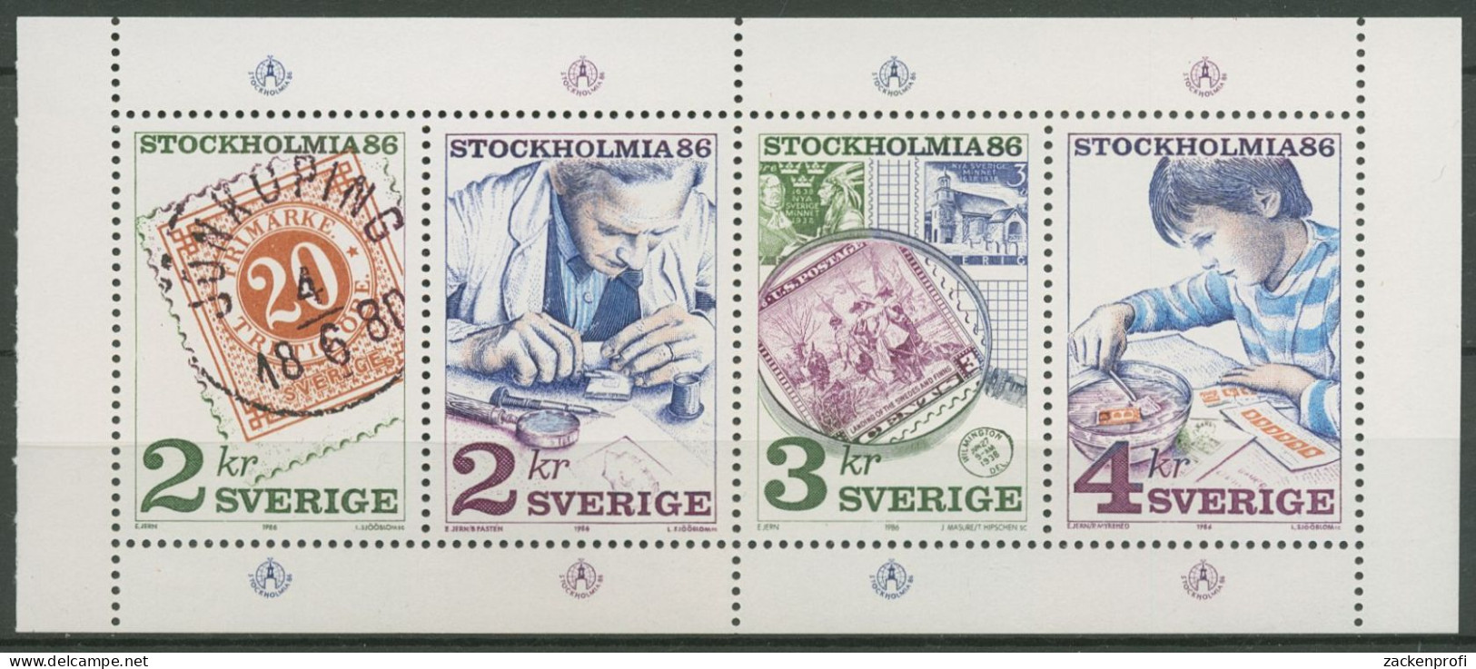 Schweden 1986 STOCKHOLMIA Sammler Heftchenblatt H.-Blatt 138 Postfrisch (C60752) - 1981-..