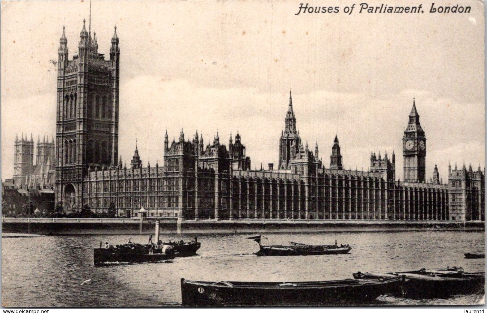 13-4-2024 (1 Z 46) VERY OLD - (posted 1909) -  UK - London House Of Parliament - Houses Of Parliament