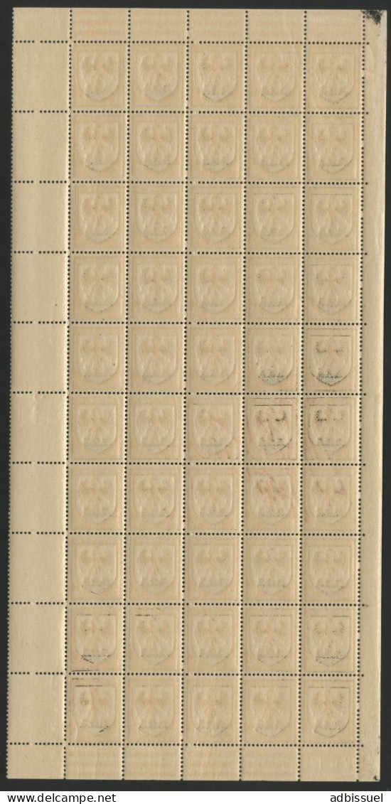 N° 758 60 Ct Armoiries NICE Panneau De 50 Ex Neufs ** (MNH) Cote 10 € Voir Suite - Full Sheets