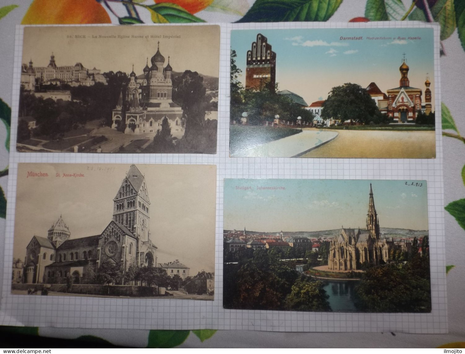 LOT OF 19 POSTCARD CHURCH EGLISE AK CPA - Chiese E Cattedrali